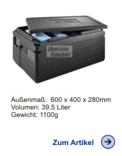 Thermobox Gastronorm 1/1 217mm schwarz Thermohauser