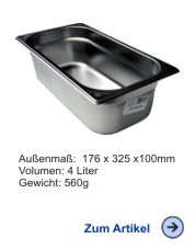 Gastronorm-Behlter 1/3 100mm