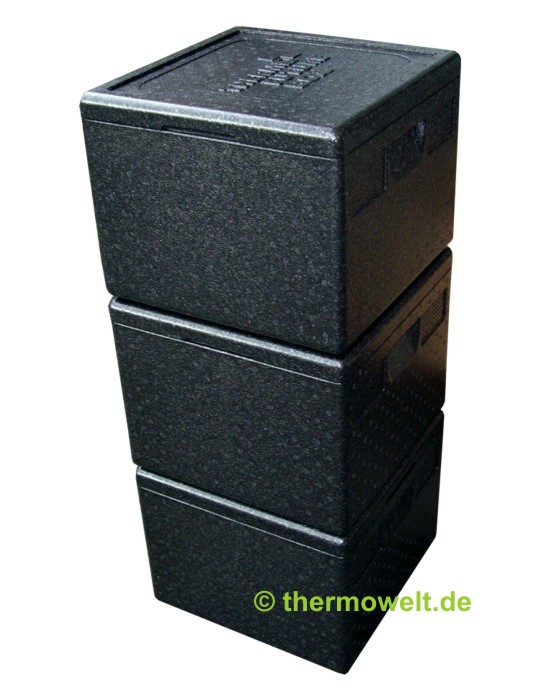 Profi Thermobox Isolierbox Pizzabox, schwarz 26,5cm