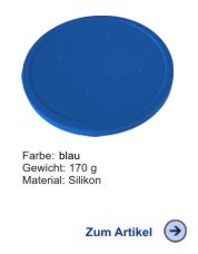 Silikondeckel rund blau