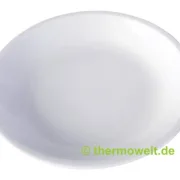 3 x Menüteller rund, ungeteilt