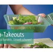 Mehrweg Menüschale "Eco-Takeouts", ungeteilt, grün