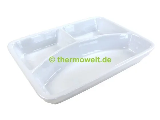 Silikondeckel für Porzellan-Menüteller rechteckig