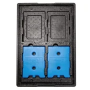 Kühldeckel mit 4 Akkus