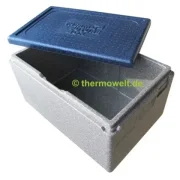 Thermobox 1/1 Gastronorm 257mm silbergrau / blau