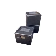 3 x Pizzabox 265mm, schwarz