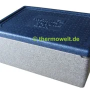 Thermobox 1/1 Gastronorm 217mm silbergrau / blau