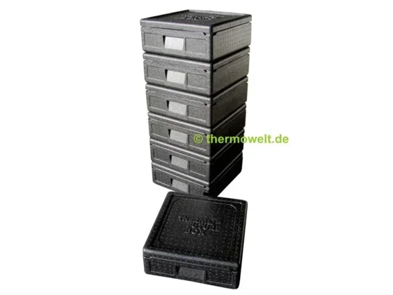 6 x Pizzabox 100mm, schwarz