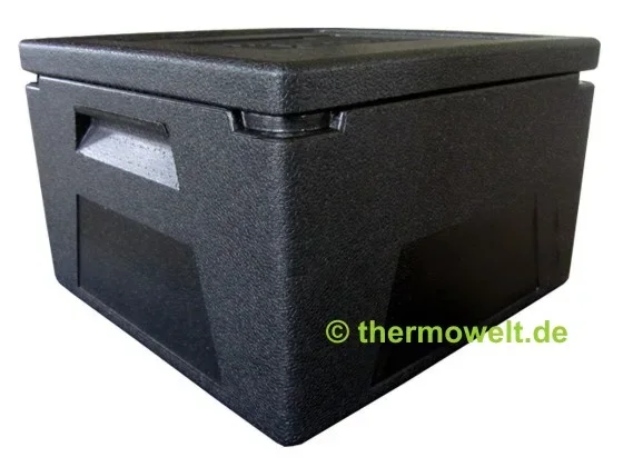 6 x Pizzabox 210mm Thermowelt BASIC LINE, schwarz