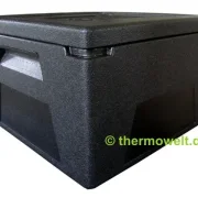 6 x Pizzabox 210mm Thermowelt BASIC LINE, schwarz