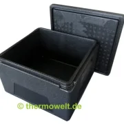 6 x Pizzabox 210mm Thermowelt BASIC LINE, schwarz