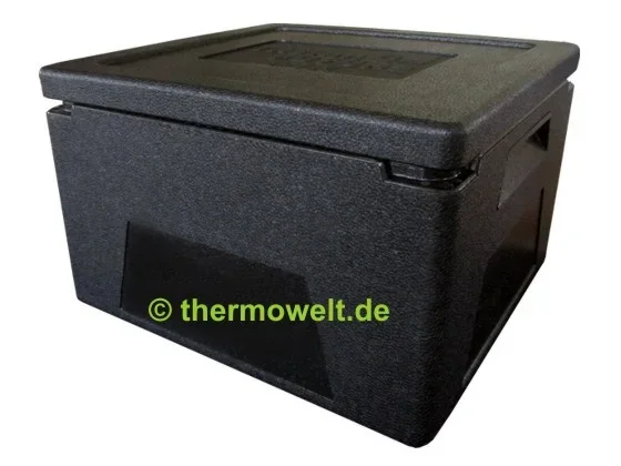 6 x Pizzabox 210mm Thermowelt BASIC LINE, schwarz