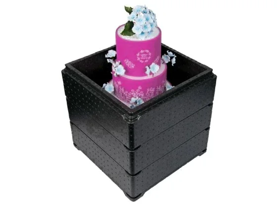 Thermobox-Set Hochzeitstorte 42 x 42 cm