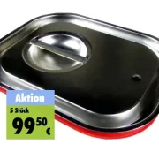 5 x Deckel für Gastronorm-Behälter 1/2 GN