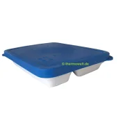 Silikondeckel für Porzellan-Menüteller rechteckig